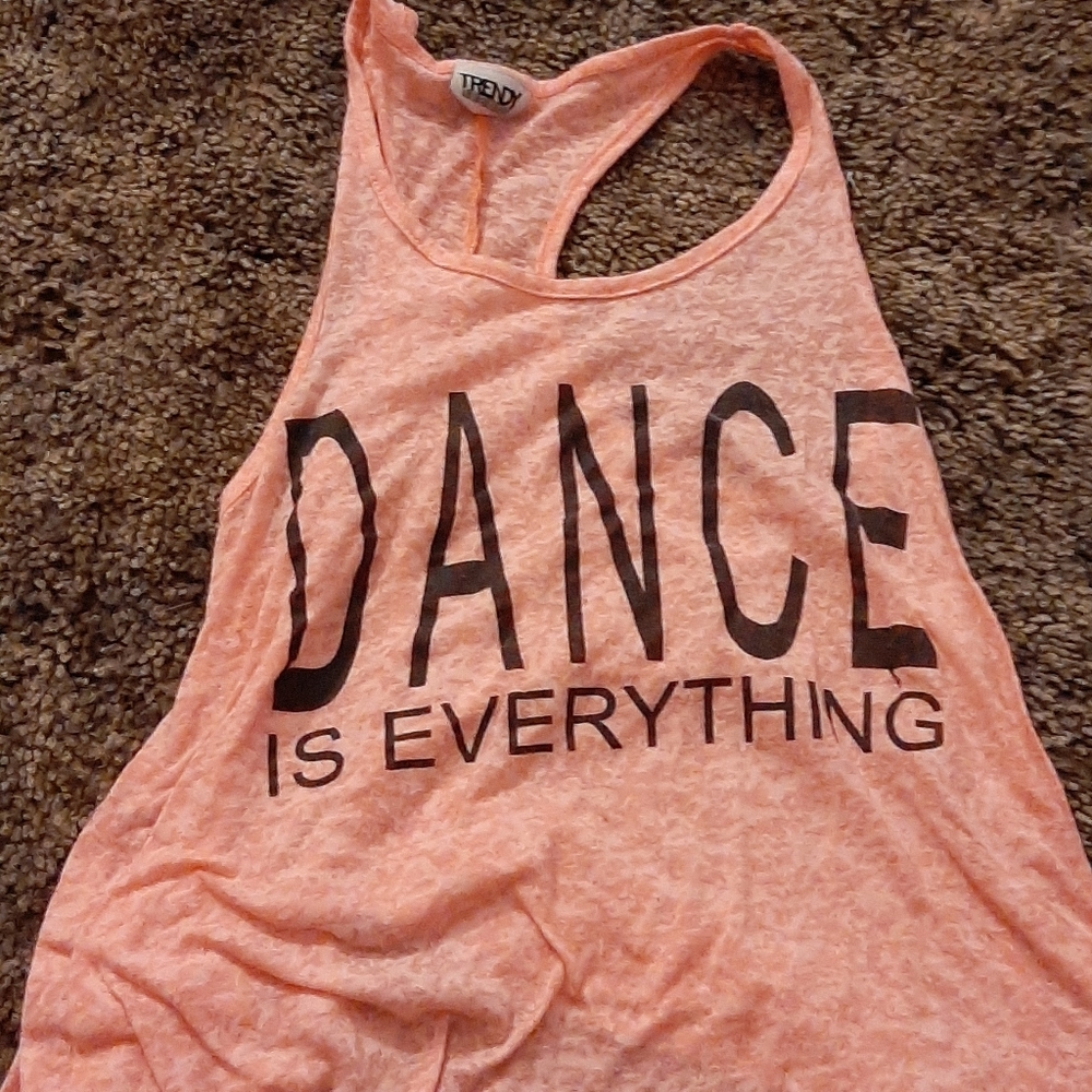 Pink "Dance Is Everything" Athletic Tank